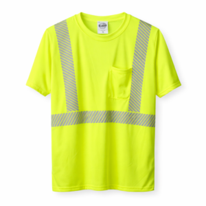 Stripe Sticker Short Sleeve